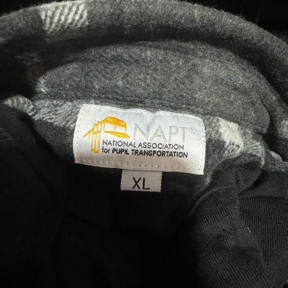 NEW national association for pupil transportation flannel with hoodie - Picture 9 of 10